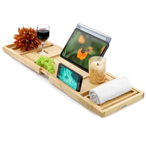 Megachef Expandable Wood Bath Tray in Bamboo at Nordstrom | Nordstrom