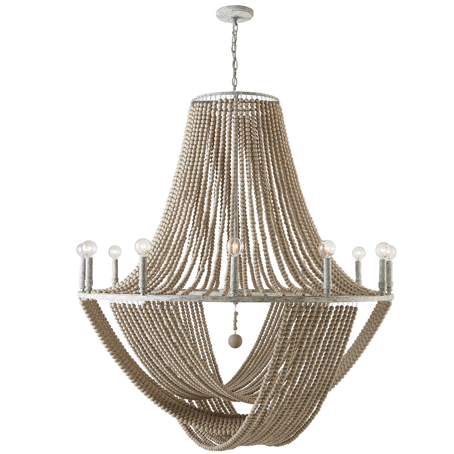Langley Street® Amaliya 12 - Light Unique / Statement Empire Chandelier with Wood Accents & Revi... | Wayfair North America