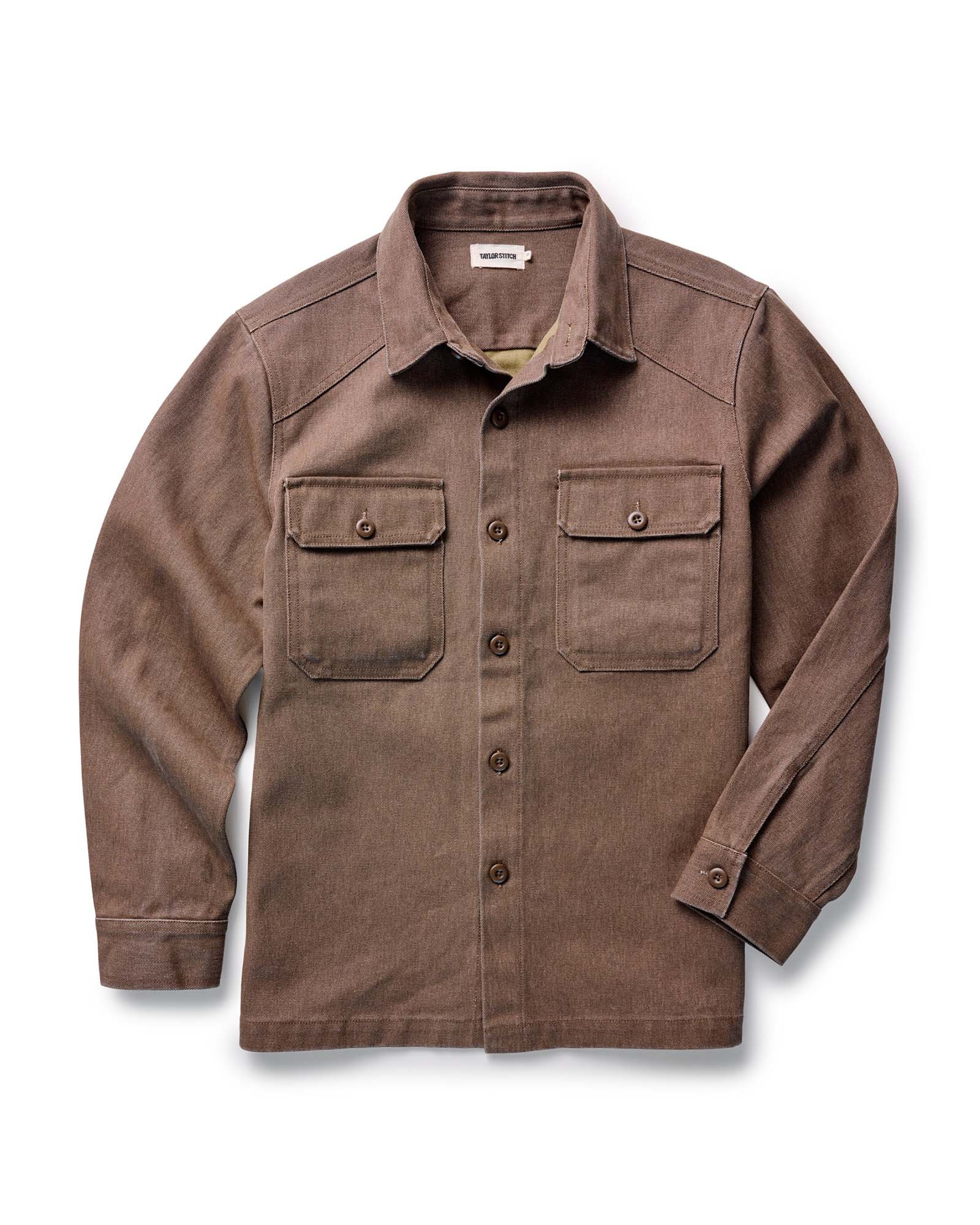 The Shop Shirt in Aged Penny Chipped Canvas | Taylor Stitch