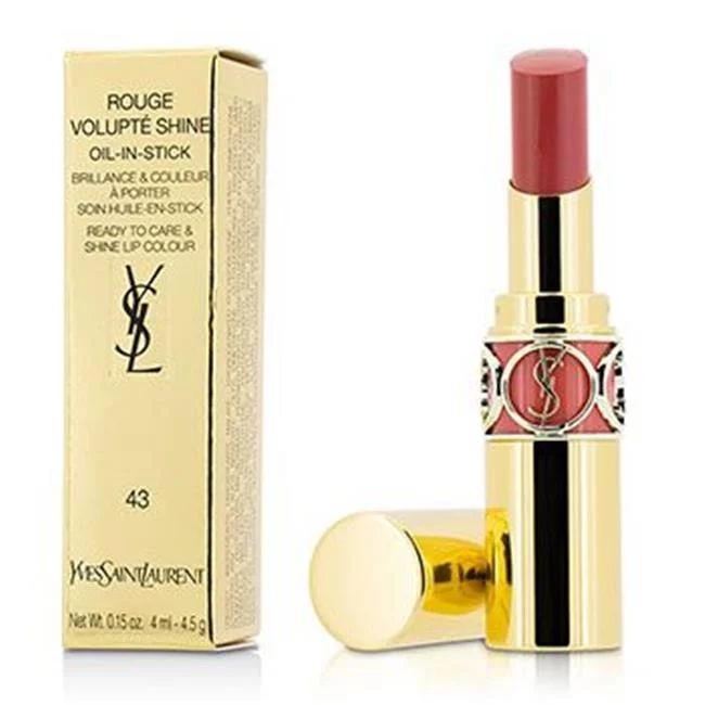 Yves Saint Laurent 205695 0.15 oz Rouge Volupte Shine - No. 43 Rose Rive Gauche | Walmart (US)