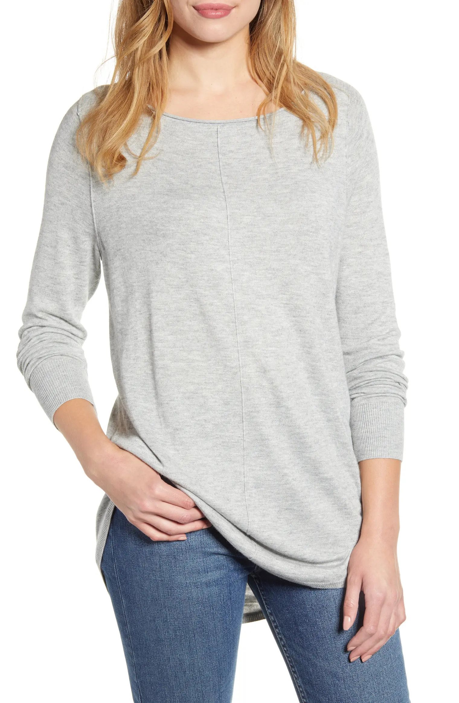 Shirttail Tunic Sweater | Nordstrom