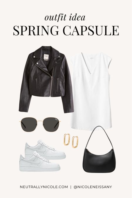 Spring capsule wardrobe outfit idea

// spring outfit, spring outfits, capsule wardrobe spring, spring fashion trends 2024, spring trends 2024, dress outfit, casual outfit, brunch outfit, date night outfit, school outfit, office casual outfit, work outfit, leather jacket, leather moto jacket, spring jacket, mini dress, white dress, spring dress, Air Force 1 sneakers, white sneakers, neutral sneakers, spring shoes, spring sneakers, handbag, purse, gold square earrings, round sunglasses, Abercrombie, Quay, Amazon fashion, Lulus, neutral outfit, neutral fashion, neutral style, Nicole Neissany, Neutrally Nicole, neutrallynicole.com (3.6)

#liketkit 

#LTKtravel #LTKSeasonal #LTKstyletip #LTKsalealert #LTKshoecrush #LTKfindsunder50 #LTKfindsunder100 #LTKSpringSale #LTKparties #LTKitbag