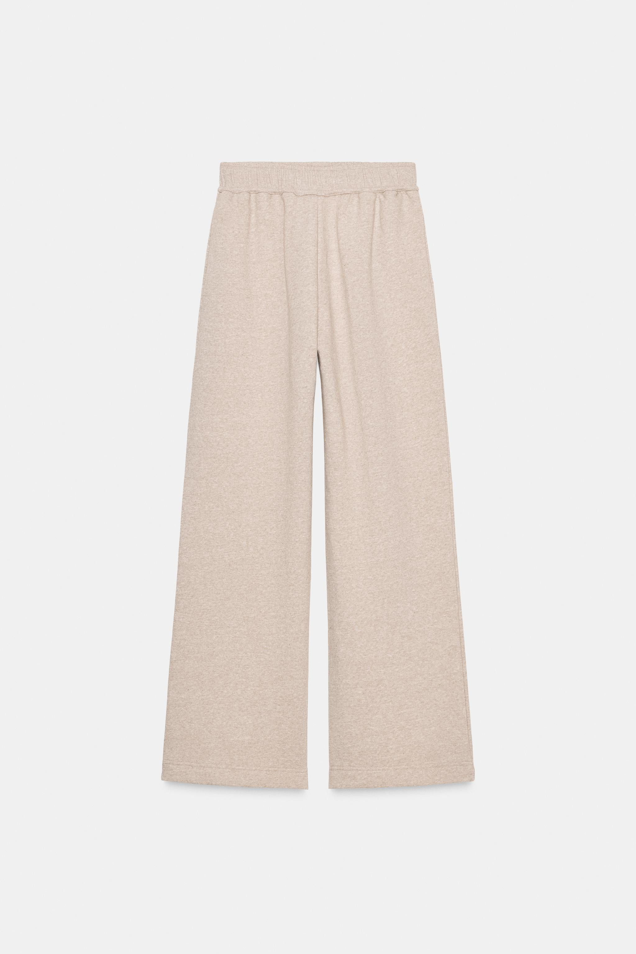 WIDE LEG FLEECE PANTS | Zara US