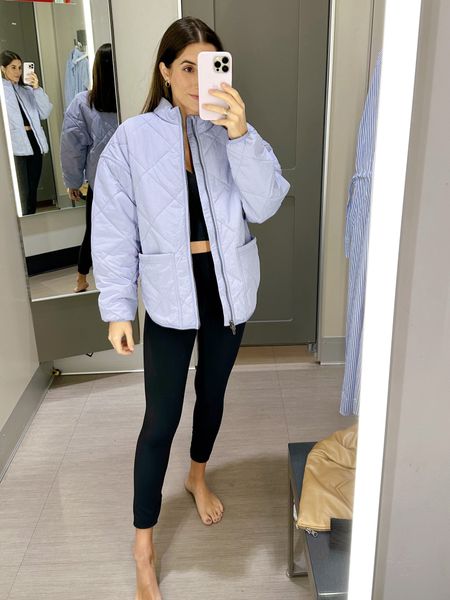 Love this jacket to throw on over workout clothes! Perfect transition into spring. Wearing an xs  

#LTKfindsunder50 #LTKfindsunder100 #LTKSeasonal