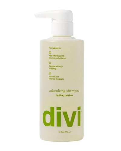 divi Volumizing Shampoo for Women and Men - Lightweight Volume Shampoo for Fine Hair - Formulated to Cleanse, Nourish and Balance the Scalp, 12 Fl Oz. | Amazon (US)