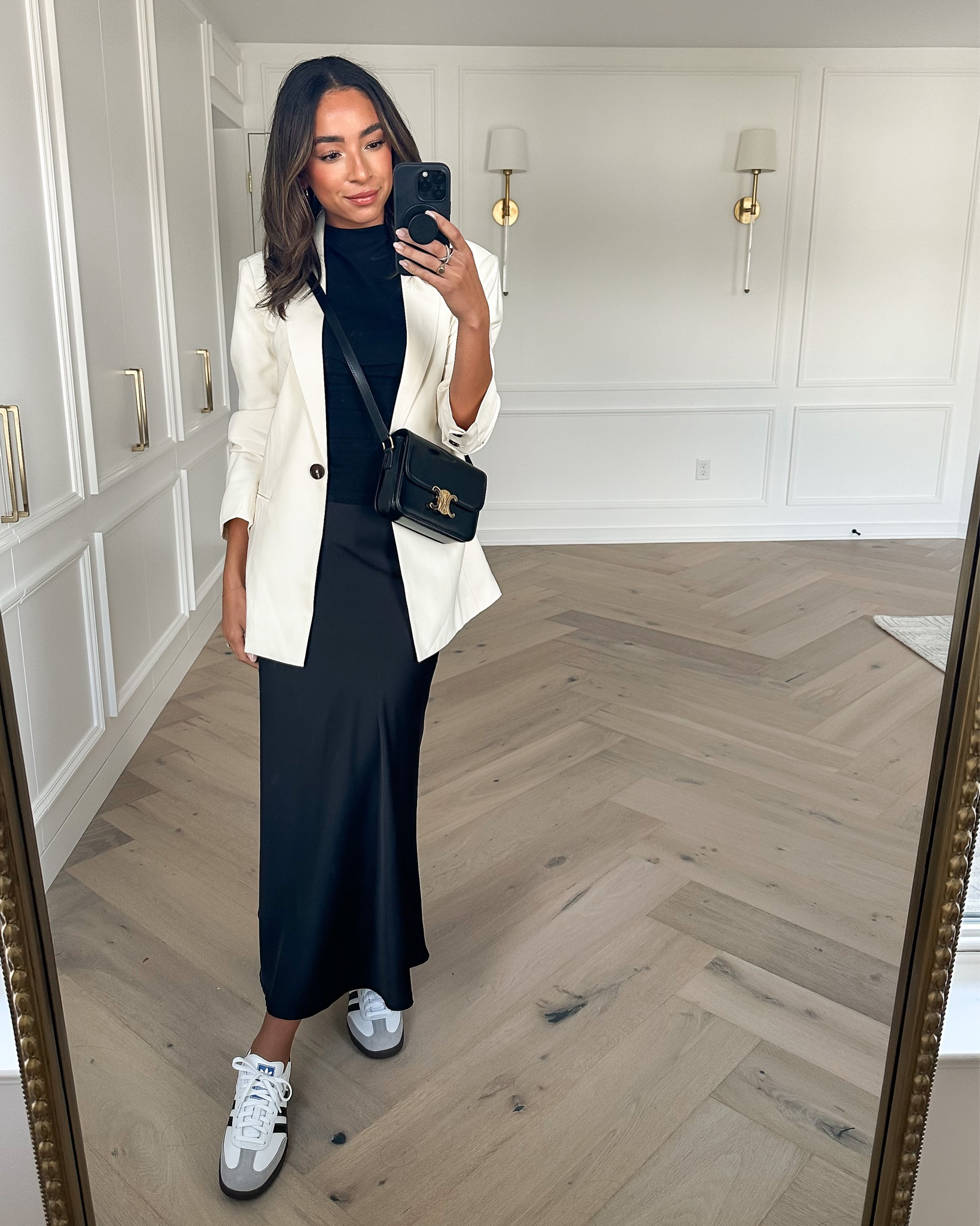 Code NENA25 to save on Petal and pup! Size Small black top, small satin midi skirt, size 2 cream blazer (fits oversized, size down) 




Fall outfit
Fall casual outfit
Blazer outfit 
Midi skirt outfit 
Petal and pup code

#LTKfindsunder100 #LTKstyletip #LTKfindsunder50