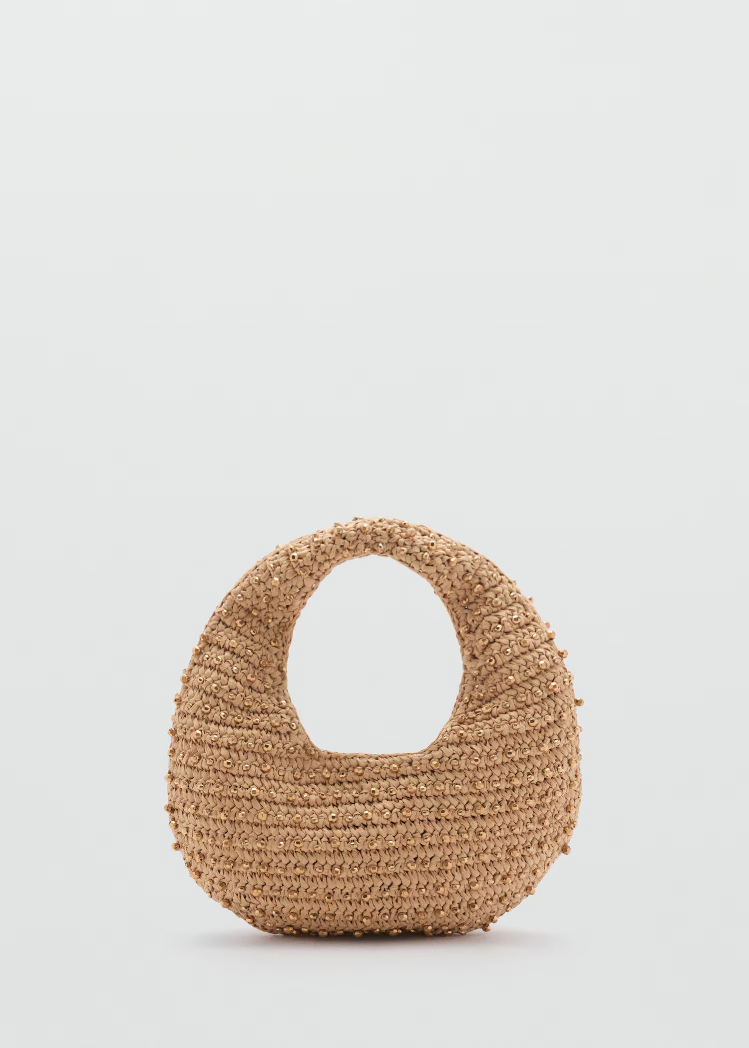 Natural fibre bag with beads - Women | MANGO USA | Mango (US/MX/AU)
