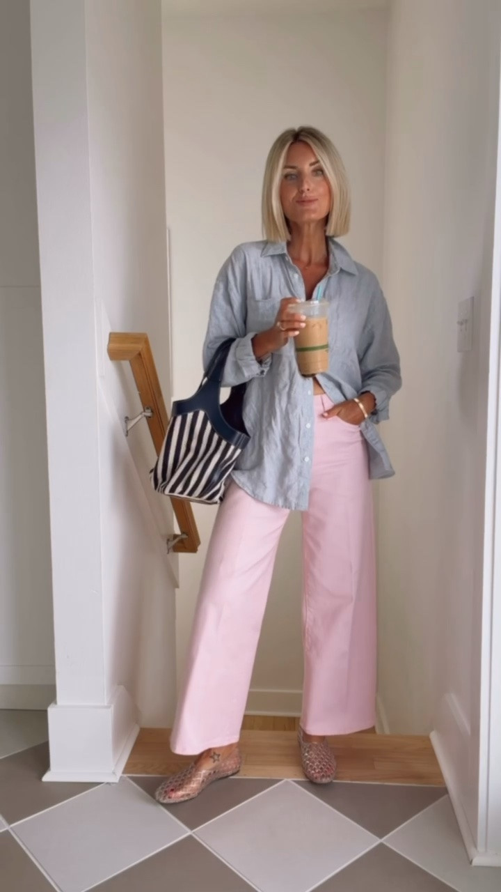 A linen button up is so versatile! I love it paired here with these jeans to make it a bit more elevated! Wearing XS/2.

Loverly Grey, Amazon find, Amazon fashion, Walmart find, Walmart fashion, blue linen button up, pink jeans, pink denim

#LTKSeasonal #LTKootd