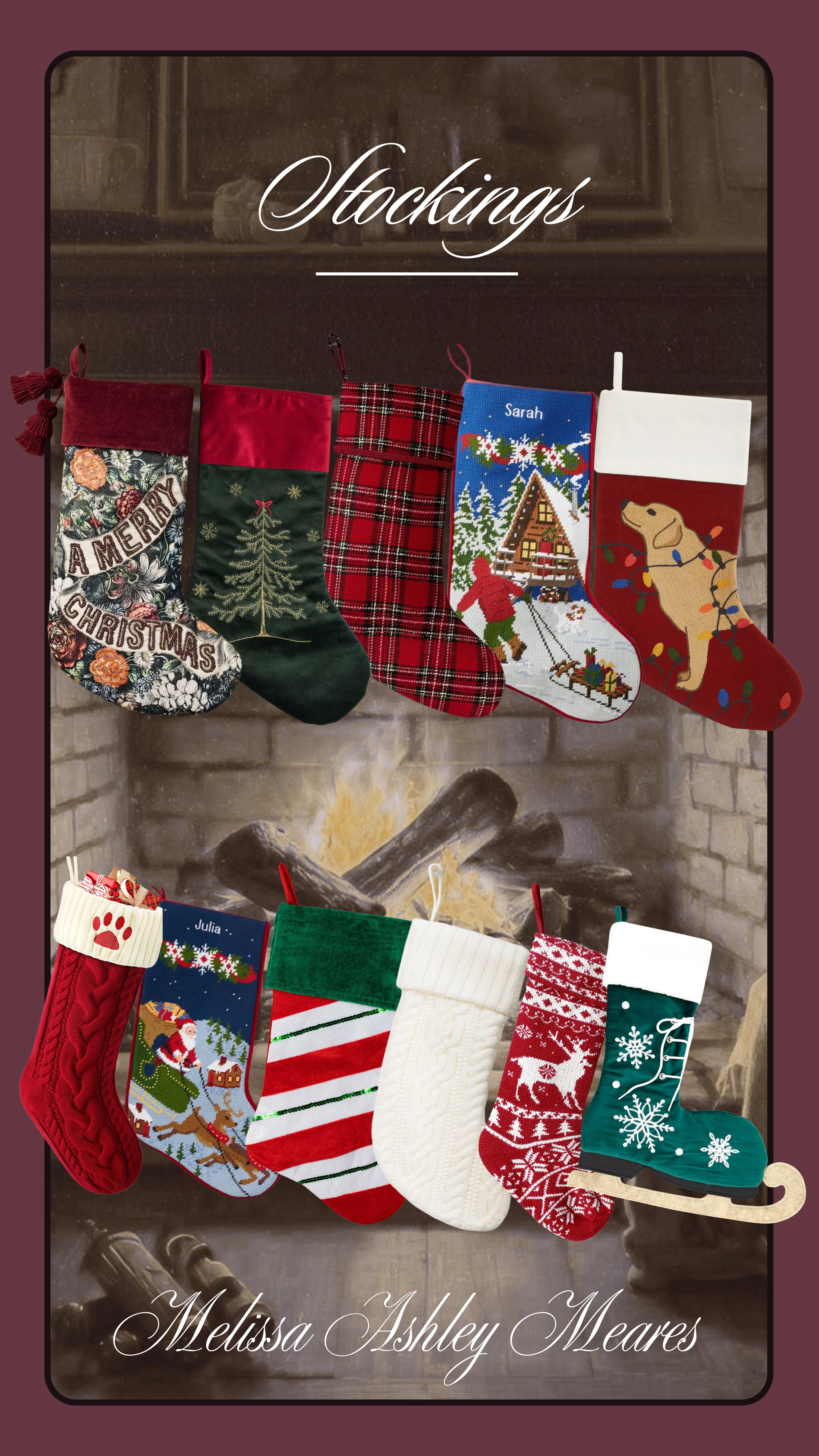 Christmas stockings — cute, cozy, classic, and a little whimsical 🎅✨
I rounded up some of my favorites to help you refresh your mantel for the season! 

 #LTKHoliday #LTKSeasonal #LTKHome