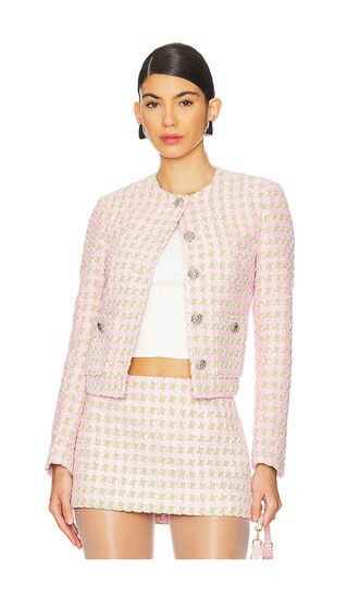 GUIZIO Wren Jacket in Pink. - size XL | Revolve Clothing (Global)