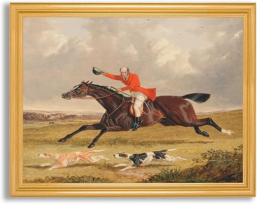 Foxhunting Encouraging Hounds by John Herring Sr Framed Print Poster Wall Art Decor | Fine Artwor... | Amazon (US)