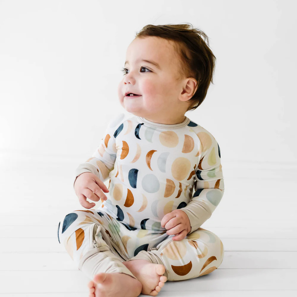 Luna Neutral Crescent Zippy | Little Sleepies