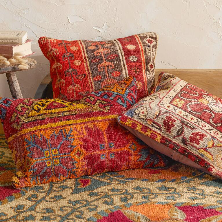 Vintage Alanya Hand-Knotted Pillow | Sundance Catalog