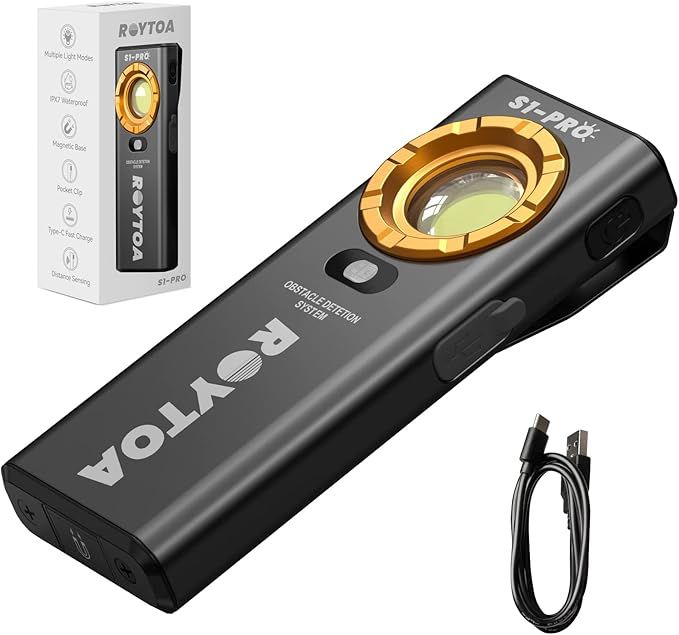 ROYTOA 1200 Lumens Rechargeable Work Light, Magnetic Work Lights LED Portable Flashlights with Pr... | Amazon (US)