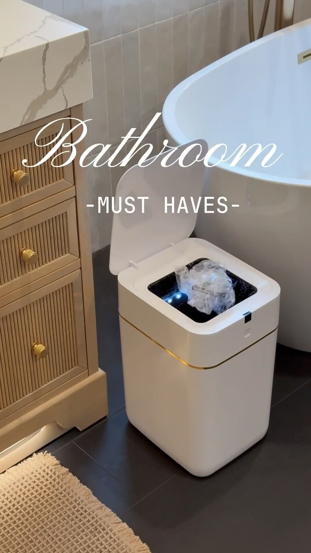 Tired of applying stickers to your containers only to have them turn out crooked? 😆 Try this simple hack: flip the new sticker and align it with the existing sticker, then roll the container to apply it evenly. Voilà! Perfectly placed stickers every time! 


Here are my top picks for practical yet stylish bathroom essentials!

1.  Automatic Trash Can: This game-changing trash can is self-emptying, making bathroom cleanup a breeze.

2.  Designer Shower Soap Dispensers: Elevate your bathroom's aesthetic with these sleek, high-end looking dispensers.

3.  Versatile Suction Hooks: These hooks work wonders on glass, textured tile, and even come with 3M attachments for added security on rough surfaces.

4.  Hair Catcher: A must-have for avoiding clogged drains, this handy tool keeps your bathroom plumbing flowing freely.

5.  I'm loving the Nordic-style teak bath mats, which come in various sizes and finishes, including oiled. 

6. The acrylic bath tray is also stunning, with its clear design that adds a touch of minimalist chic. 

7. Waffle bath mats are another must-have - they're not only gorgeous, but also non-slip. 

8. And for a practical touch, a soap and lotion pedestal is a game-changer, keeping water spills and accumulation under control.

9. These finds combine functionality with style, making them perfect for a practical bathroom upgrade!


#LTKHome #LTKStyleTip #LTKSaleAlert