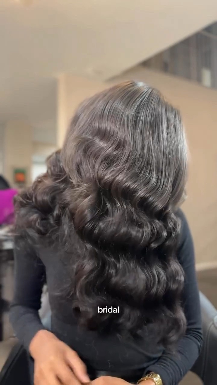 The lint was a paid actor ☁️🤭 Week 4 of Commiting to the Bit and we went for Old Hollywood Bridal Waves! I typically wear my hair in its natural form so this week’s shampoo, conditioning, and oil base was brought to you by @matrix Insta Cure to help strengthen and shine my hair while in a heat style! 

The results are in and it’s 10 10 10s across the board 🏆

So far, we’ve done texture, twists & spikes, retro looks and now length! What should we do next!? 👀 

Hair by the incomparable @aliciaigess

#LTKBeauty #LTKvlog #LTKWedding