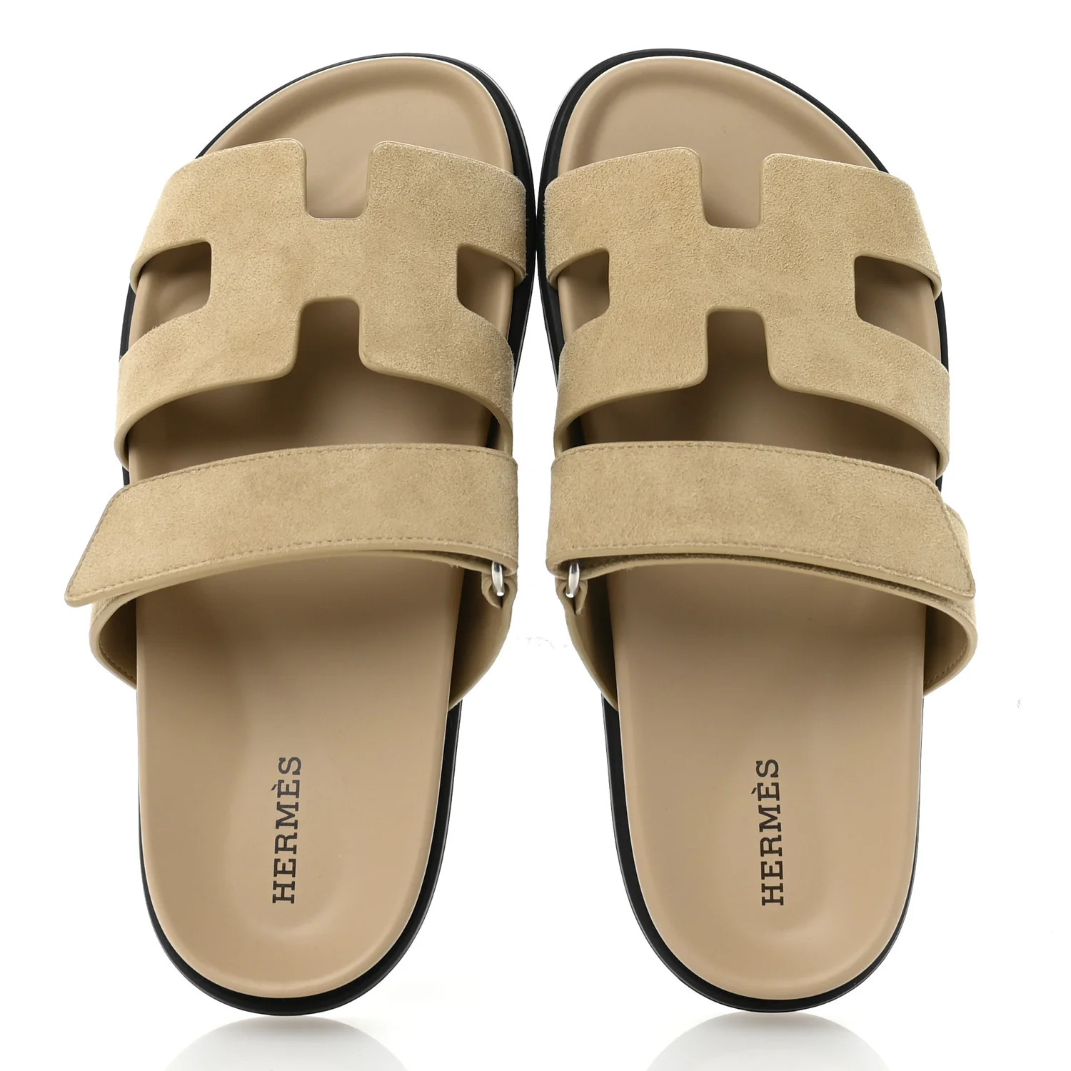 Suede Goatskin Womens Chypre Sandals 36 Beige Lin | FASHIONPHILE (US)