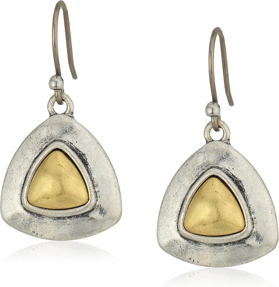 Lucky Brand Two Tone Drop Earrings | Amazon (US)