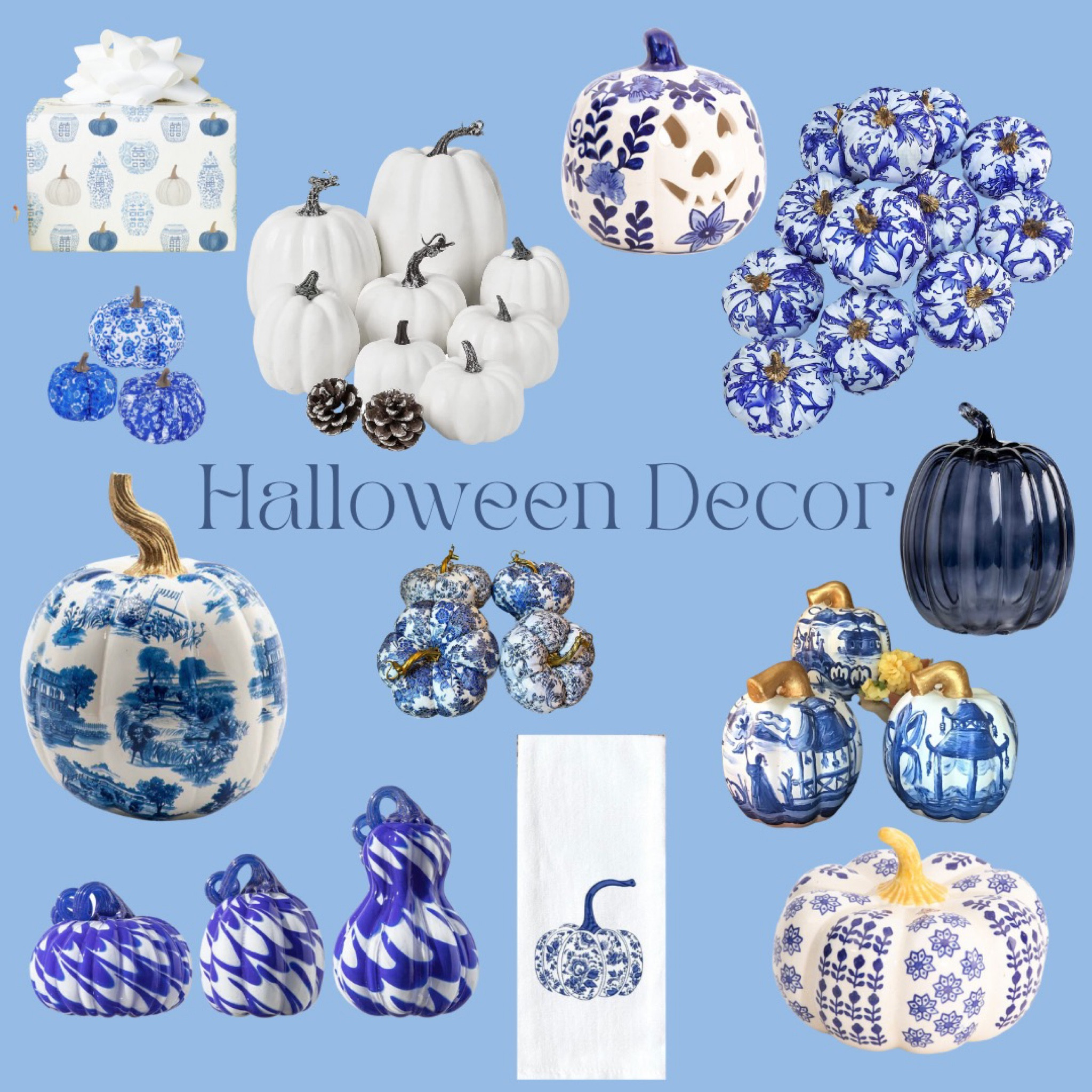 🎃🌈 Who says Halloween can't be colorful? 🌟 Dive into the enchantment of blue and white chinoiserie options that will add a unique twist to your spooky season decor! 💙👻 #ColorfulHalloween #ChinoiserieMagic #FestiveTwist

#LTKhome #LTKsalealert #LTKSeasonal