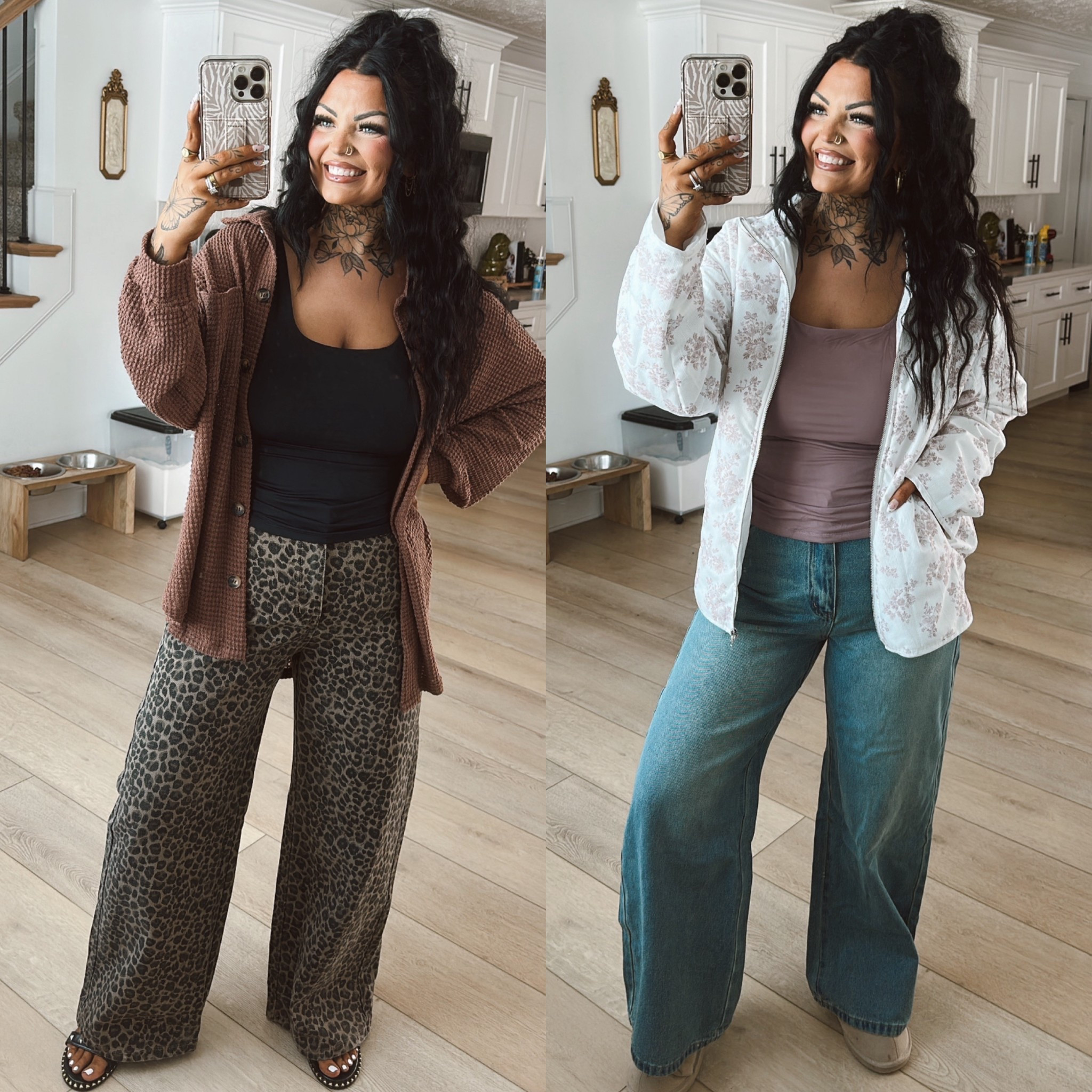 Wearing size Large in everything & size 12 in the jeans! 🖤

#LTKootd #LTKSaleAlert #LTKgrwm