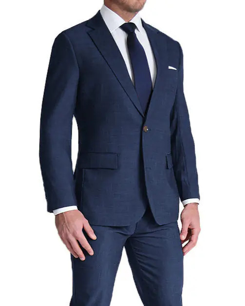 Athletic Fit Stretch Suit - Heathered Navy | State and Liberty (US)