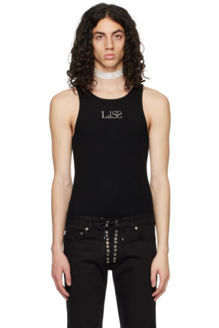 Black Crystal Tank Top | SSENSE
