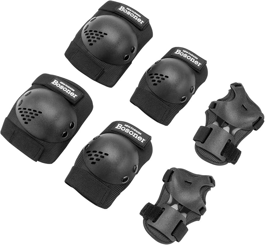 BOSONER Kids/Youth Knee Pad Elbow Pads for Roller Skates Cycling BMX Bike Skateboard Inline Rolle... | Amazon (US)