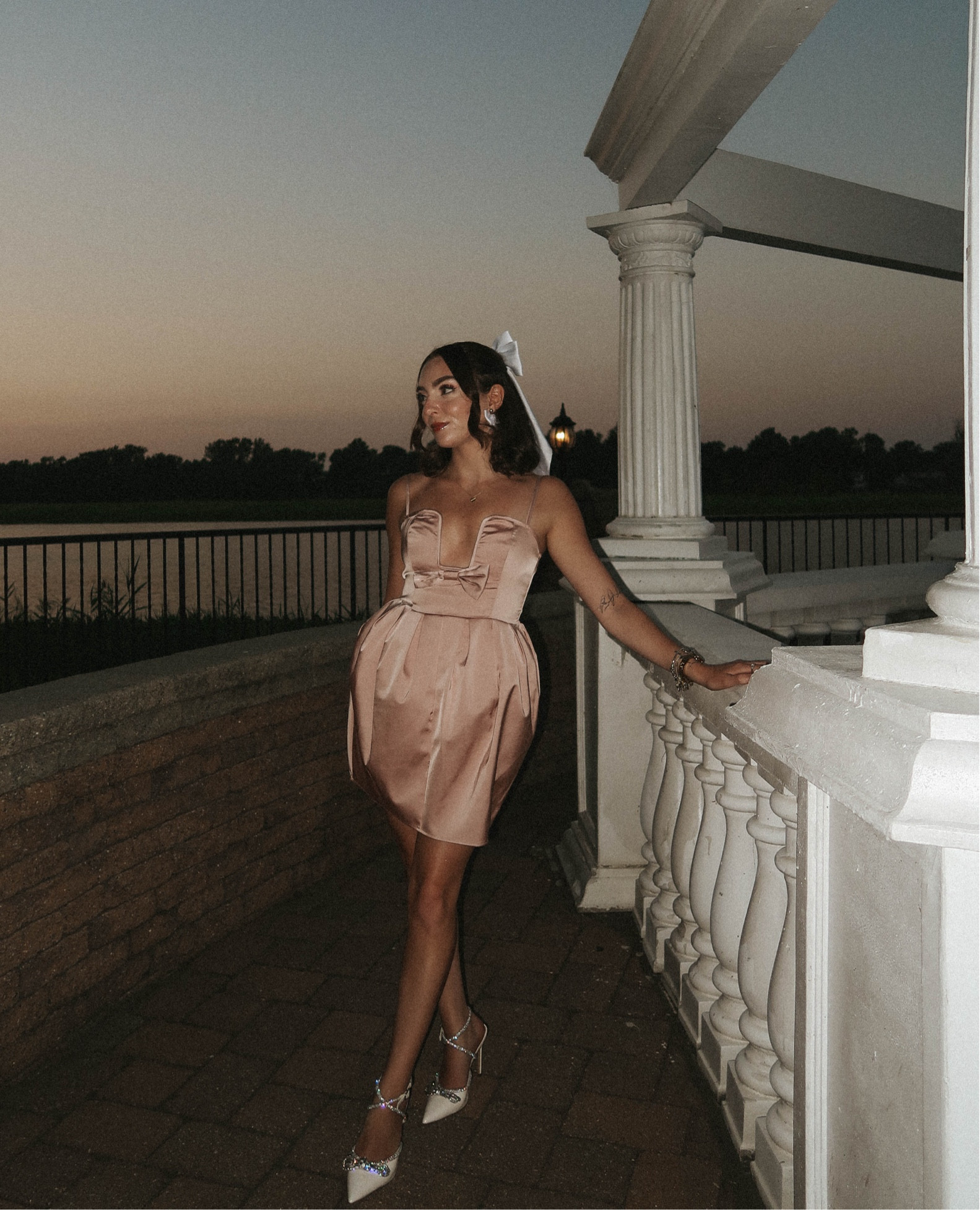 strapless open back dress Shawna Tunic Dress