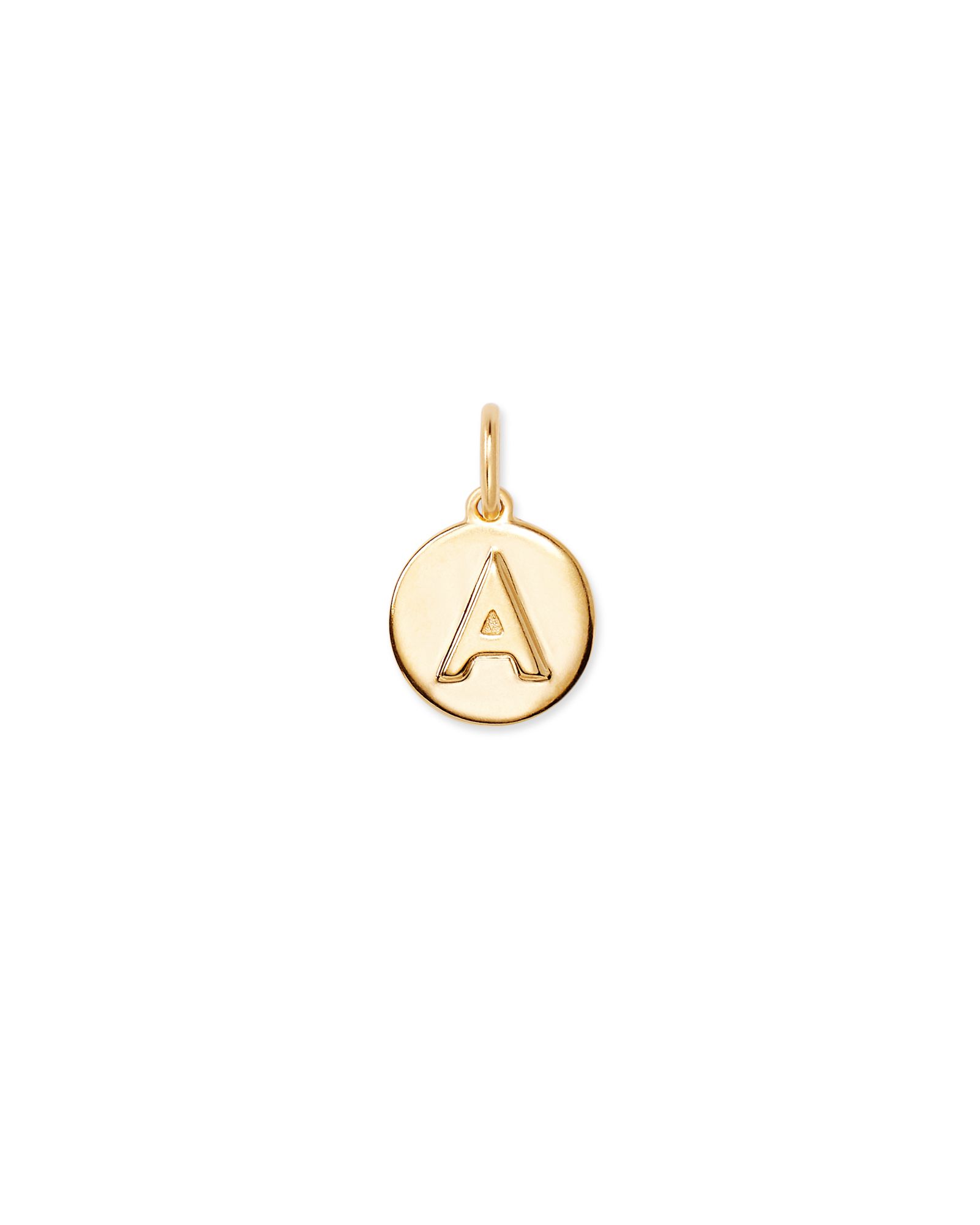 Letter A Coin Charm in 18k Gold Vermeil | Kendra Scott