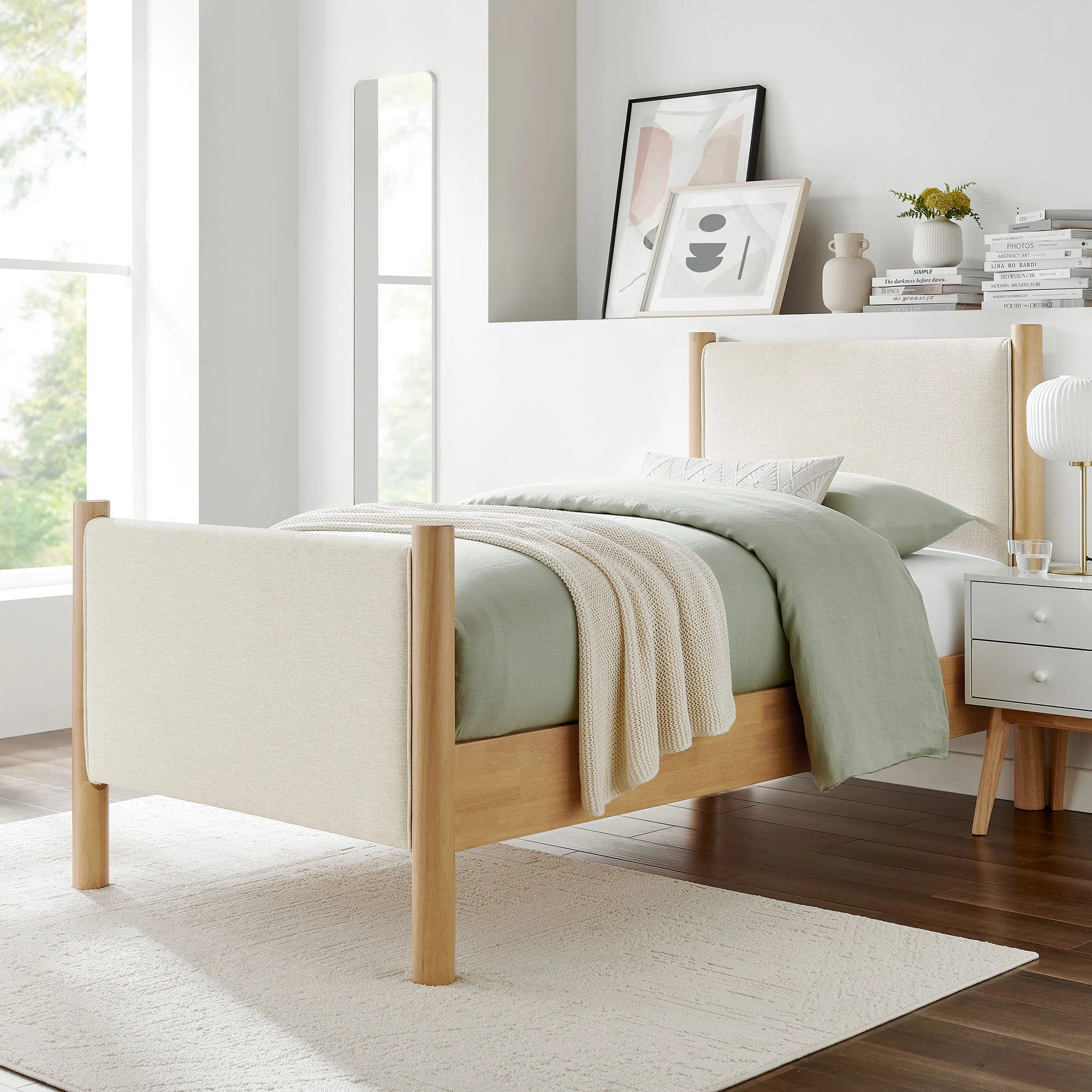 Maven Boucle Upholstered Platform Bed | Wayfair North America