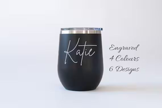 Personalized Wine Tumbler, Engraved wine tumbler, Polar wine trumbler, Gifts for her, Bridesmaid ... | Etsy (US)