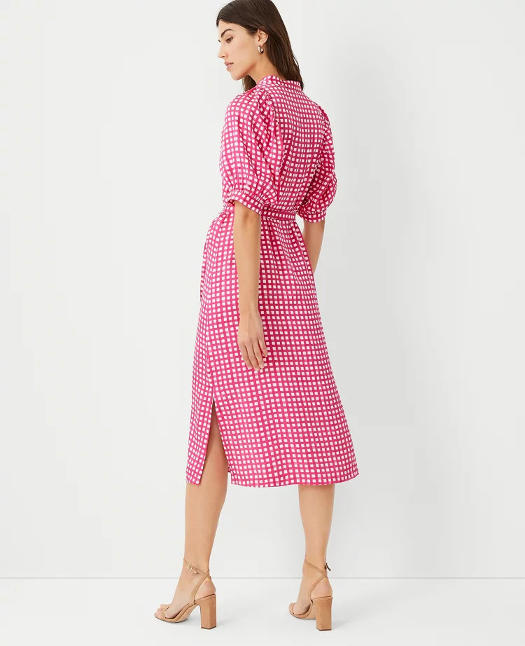 Gingham Belted Shirtdress | Ann Taylor (US)