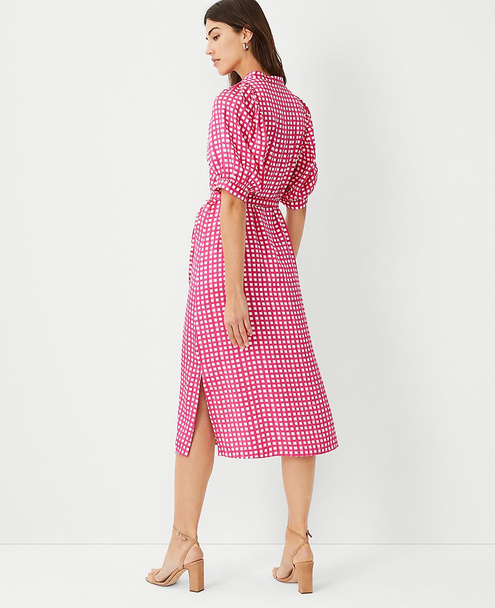 Gingham Belted Shirtdress | Ann Taylor (US)