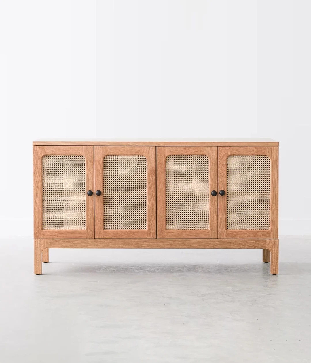 Solna Credenza - Solid Wood With Cane Doors - Etsy | Etsy (US)