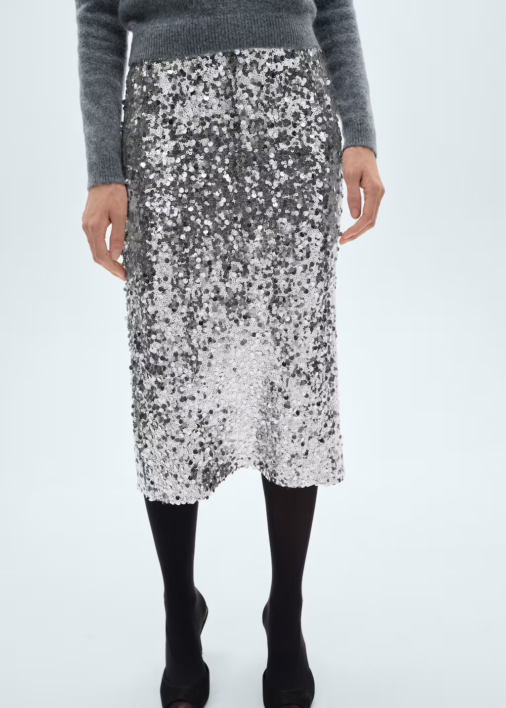 Sequin midi skirt - Women | MANGO USA | Mango (US/MX/AU)