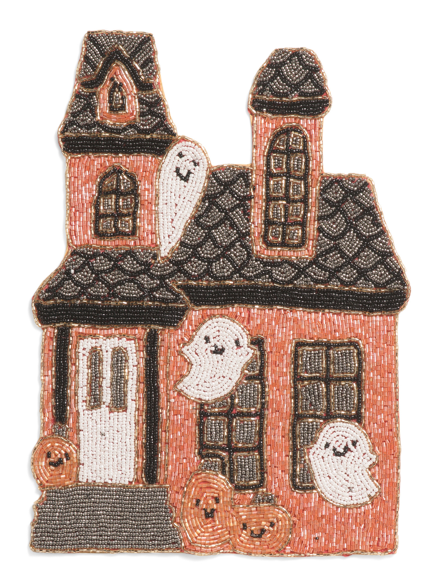 15in Figural Haunted House Beaded Placemat | TJ Maxx