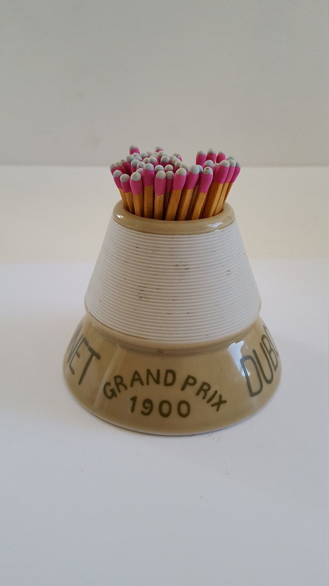 Antique circa 1900 advertising match striker glazed porcelain Dubonnet Vin Quinquina, Grand Prix ... | Etsy (US)