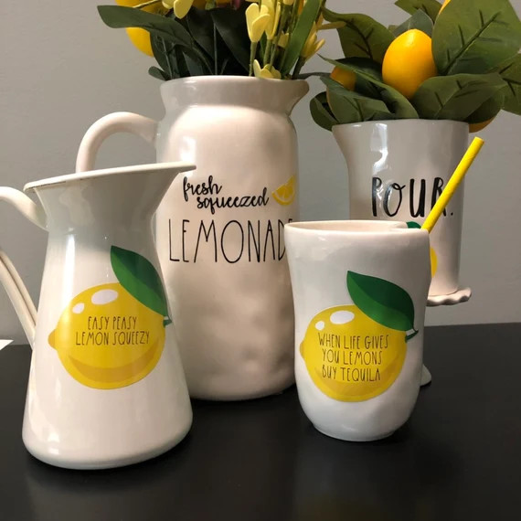 Rae Dunn inspired lemon decal | Etsy (US)
