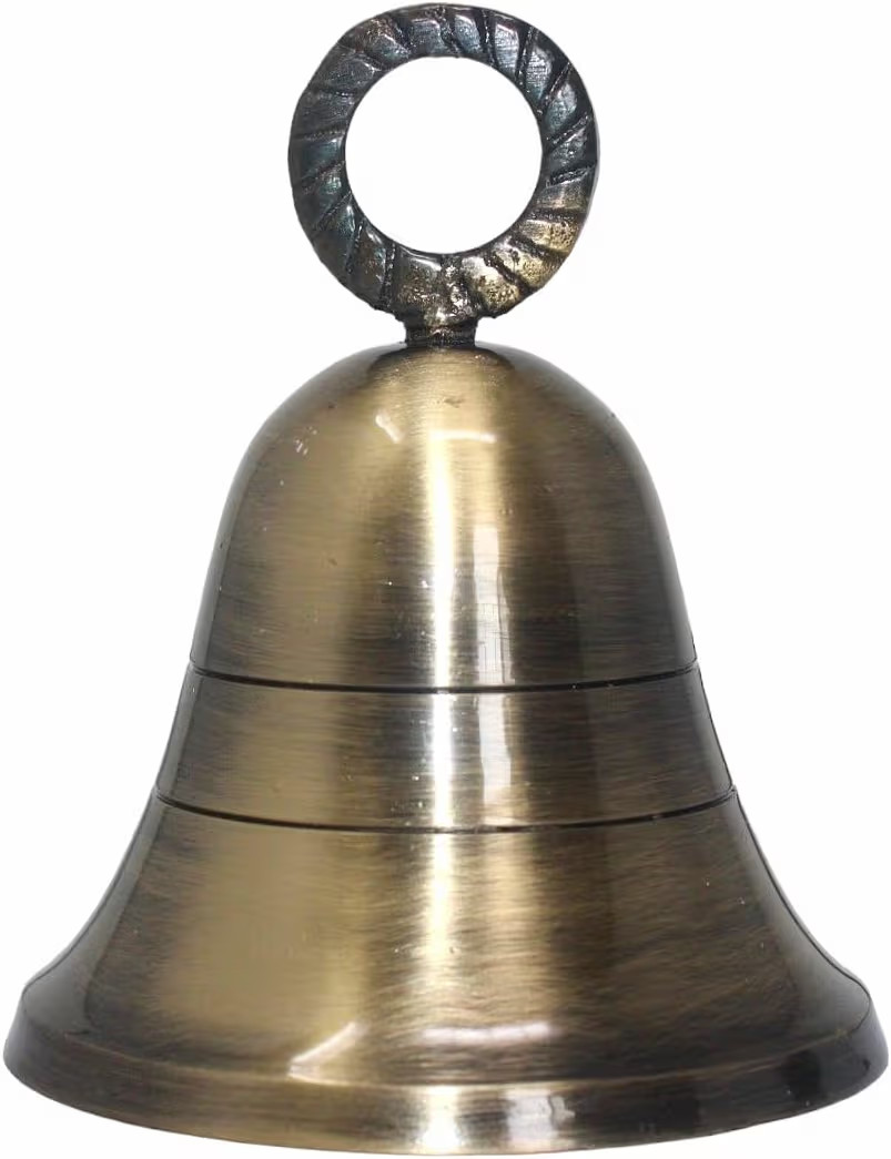 Antique-Gold Plain Indian Brass Bells Jingle Bells Home Door Décor Crafts Bells Christmas Decor ... | Amazon (US)