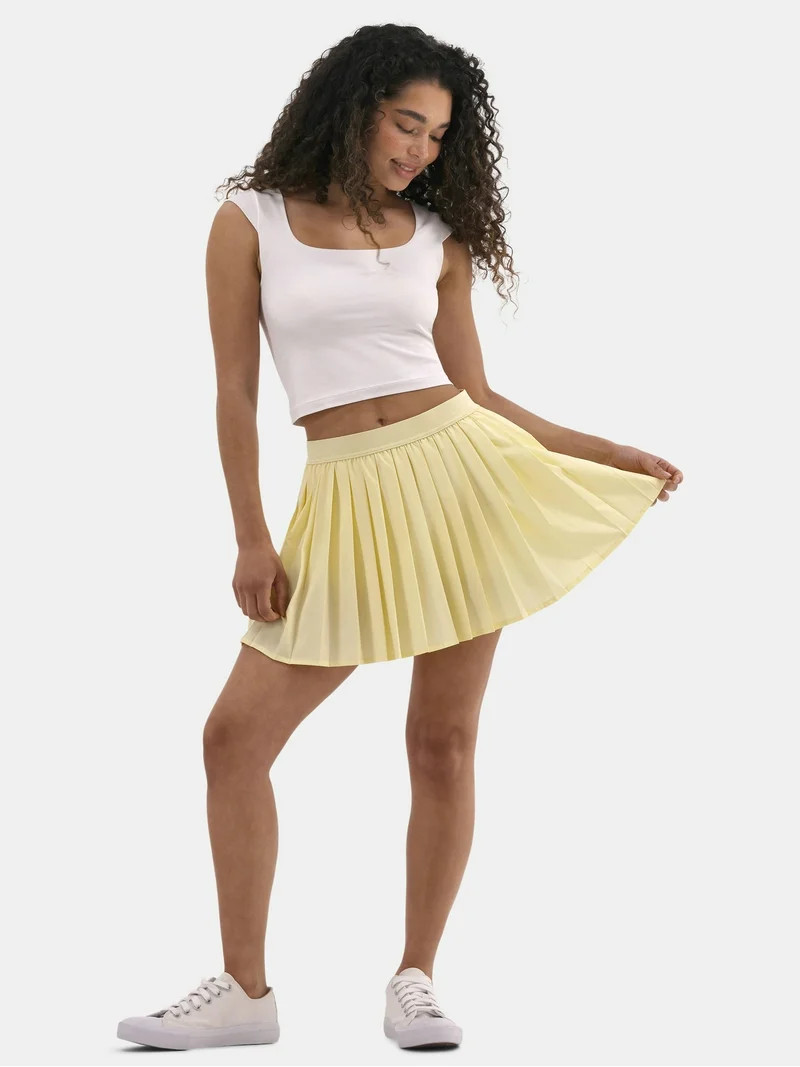 No Boundaries Pleated Tennis Skort, Women's | Walmart (US)
