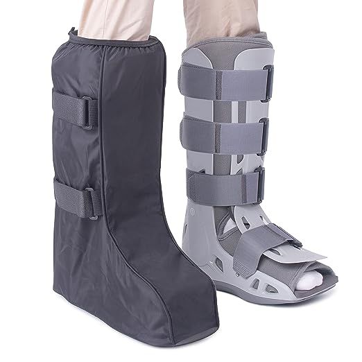 ARUNNERS Walking Boot Cover for Medical Brace Orthopedic and Fracture Cast with Hook Loop (Black,... | Amazon (US)
