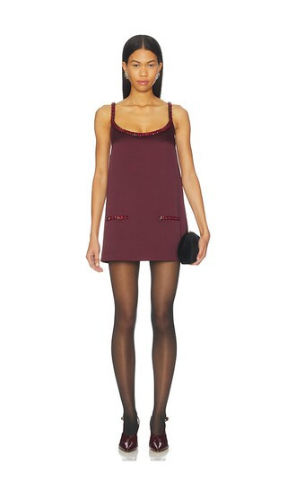 retrofete Reilly Dress in Burgundy. - size L | Revolve Clothing (Global)