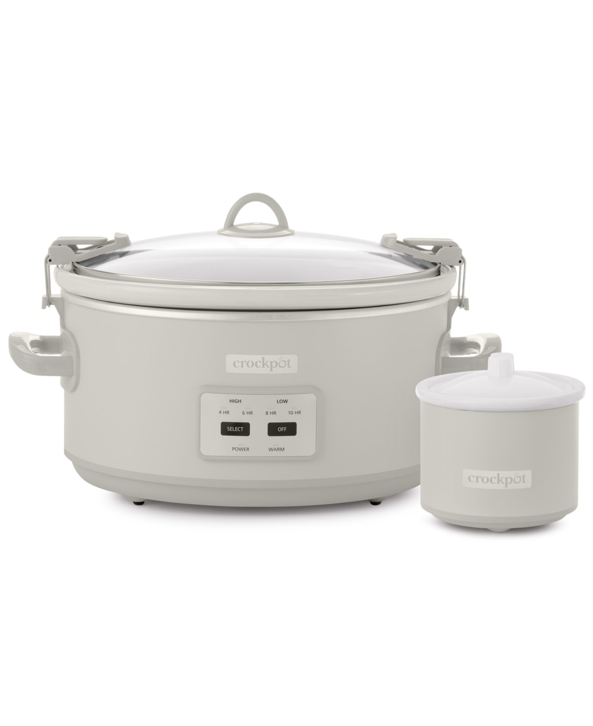Crock-Pot 7-Qt. Cook & Carry Programmable Slow Cooker & Little Dipper - Mushroom | Macy's