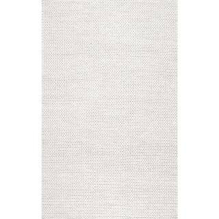 nuLOOM Caryatid Chunky Woolen Cable Off-White 8 ft. x 10 ft. Area Rug CB01-8010 - The Home Depot | The Home Depot