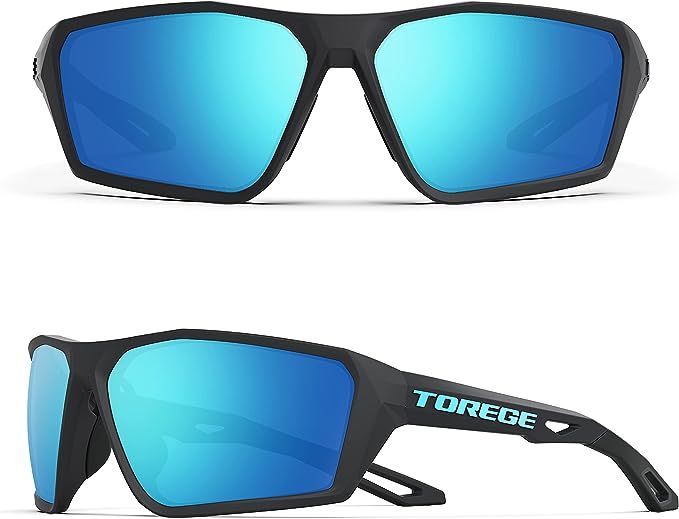 TOREGE Polarized Sports Sunglasses for Men Women Shooting Cycling Running Golf Fishing Sunglasses... | Amazon (US)