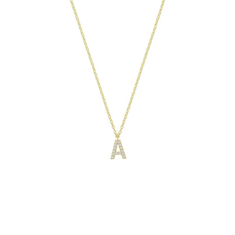 Classic Initial Necklaces | The Sis Kiss