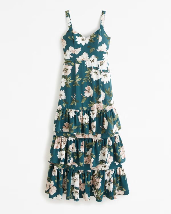 Women's Drama Ruffle Tiered Gown | Women's Best Dressed Guest Collection | Abercrombie.com | Abercrombie & Fitch (US)