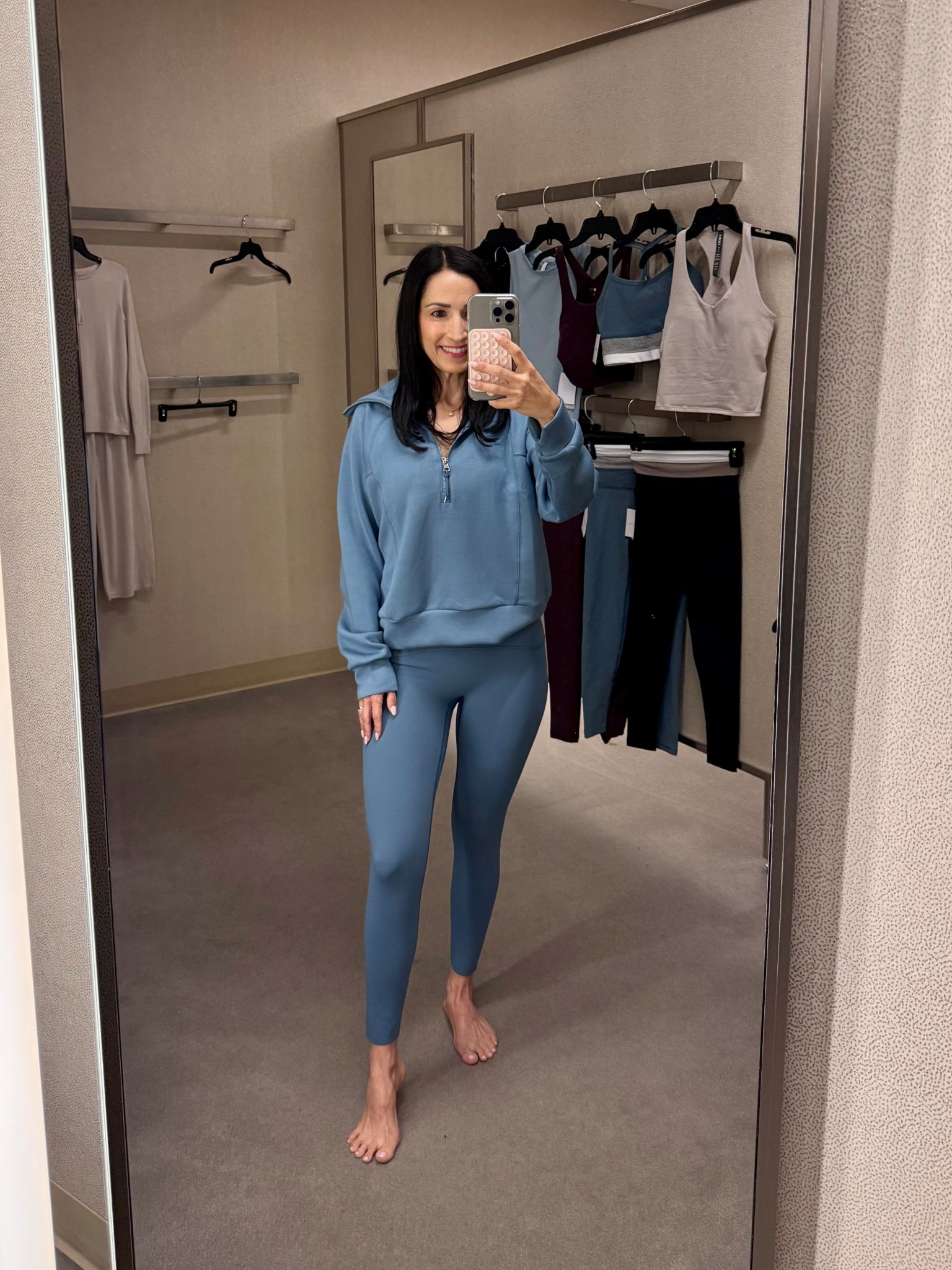 Softest Spanx pullover with matching leggings! TTS  

#LTKActive #LTKSaleAlert #LTKPetite