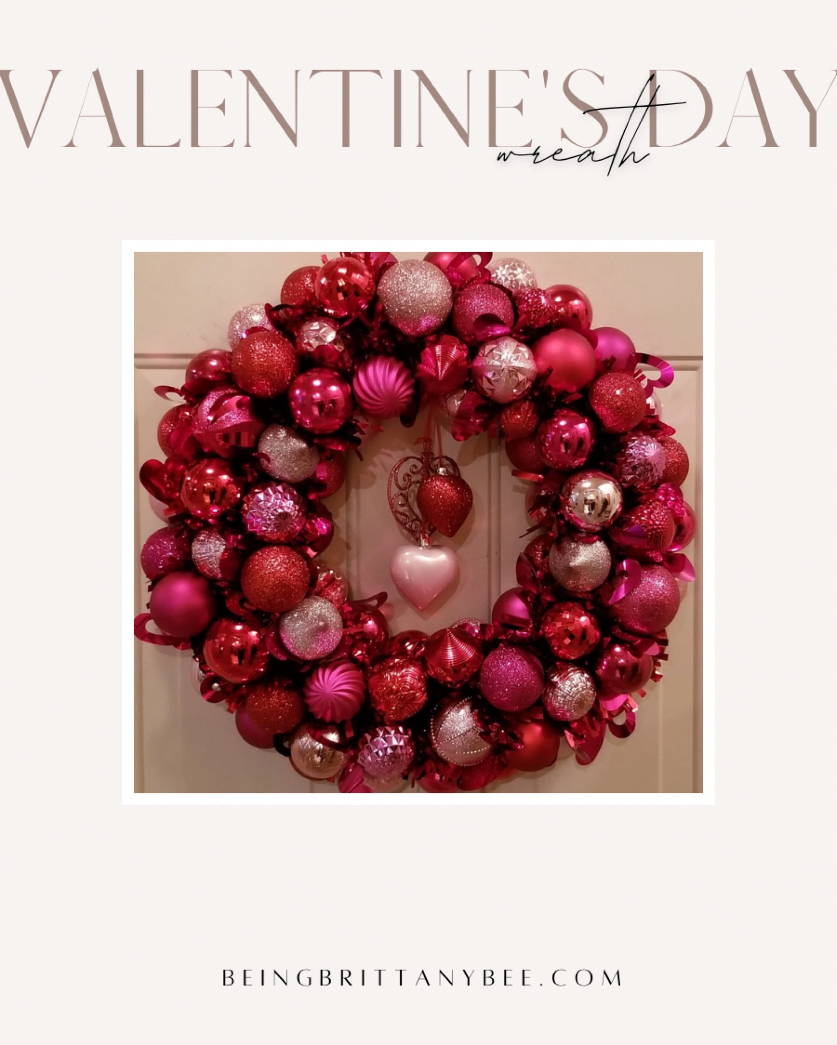 Valentines Day Wreaths 
#BeingBrittanyBee 

#LTKhome #LTKSeasonal
