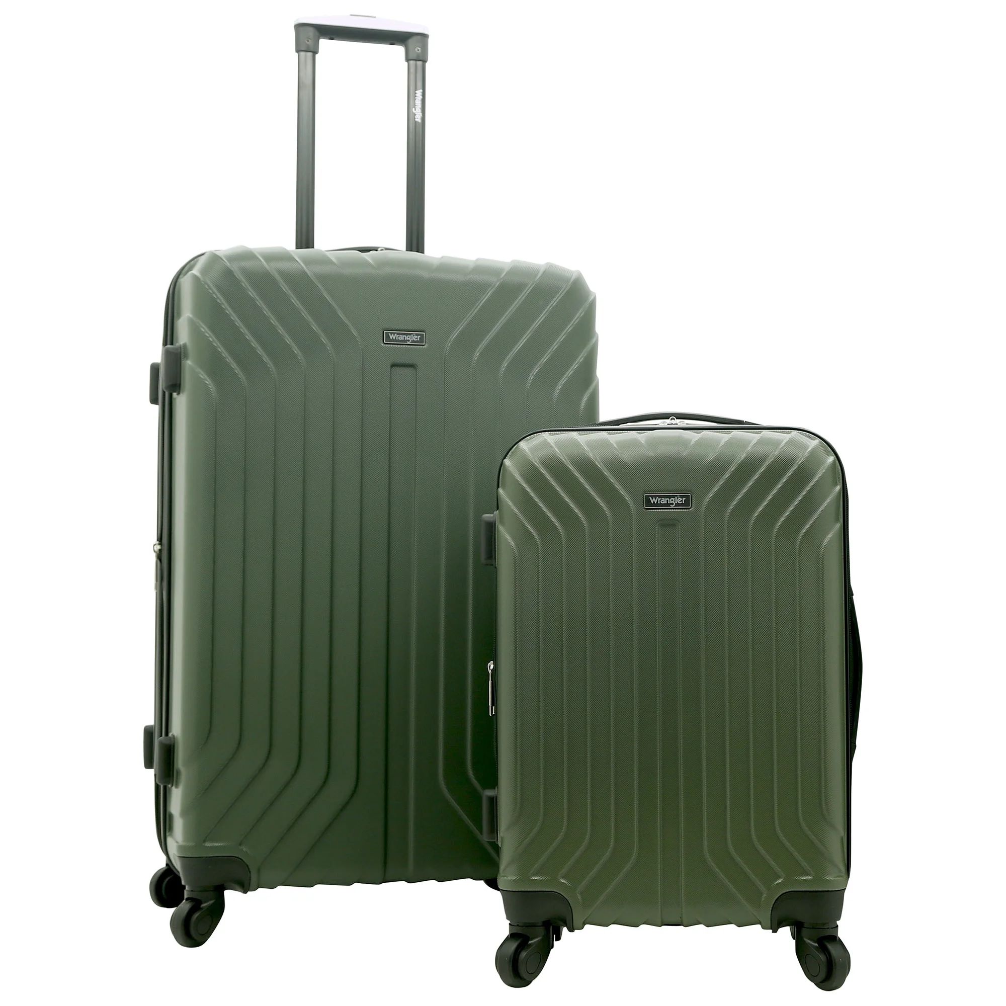 Wrangler 2 PC Auburn Hills Expandable Hardside Luggage Set, Olive | Walmart (US)
